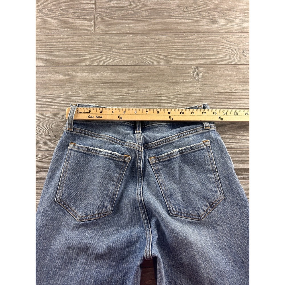 Abercrombie & Fitch The 90s Relaxed Jean High Rise Blue Wide Leg Size 27/4R 552 - Picture 4 of 8